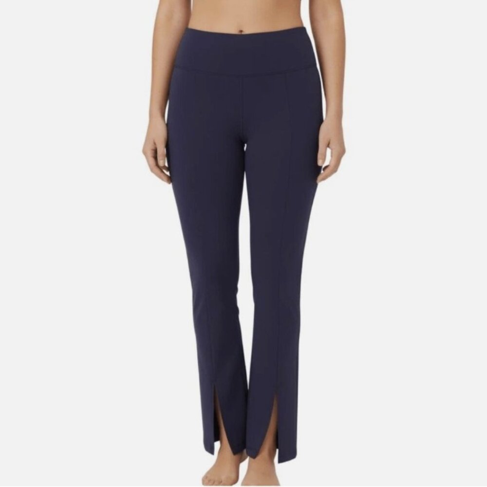 Ruby Ribbon Pants Womens Med Midnight Blue Split Ankle Pull On‎ Leggings Comfort